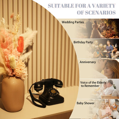 Máy ghi âm audioguestbook nhựa pin sạc không giới hạn lưu trữ Wedding Guest Book Điện thoại
