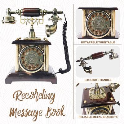 Vintage Retro Style Video Guest Book Đám cưới Sạc điện thoại Ghi âm Đám cưới