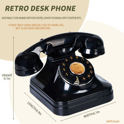 Sạc Audio Wedding Guest Book Đen Vintage Phone Voice Recorder Để Giữ Những Ký ức