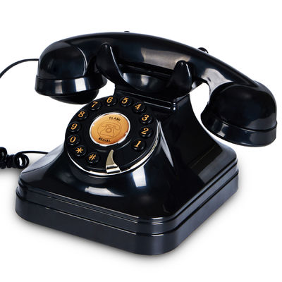 Sạc Audio Wedding Guest Book Đen Vintage Phone Voice Recorder Để Giữ Những Ký ức