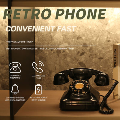 Sạc Audio Wedding Guest Book Đen Vintage Phone Voice Recorder Để Giữ Những Ký ức