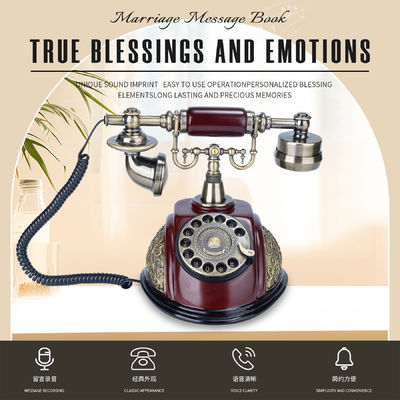 Retro Design Audio Guest Book 2.2 Pound Memory Bank Digital Guest Book Đám cưới