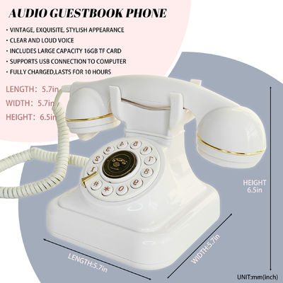 32GB Phone Guest Book Capture Voice Messages and Memories from Guests at Weddings, Parties, and Special Events (Bài sách khách điện thoại 32GB) - Thu thập tin nhắn và ký ức từ khách tại đám cưới, tiệc tùng và các sự kiện đặc biệt