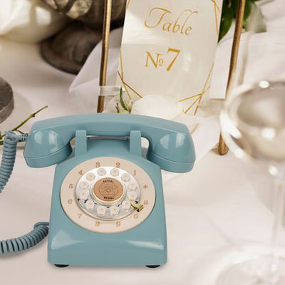 Ngày đặc biệt của đám cưới Điện thoại Guest Book Blue Charging Wedding Guest Audio Book
