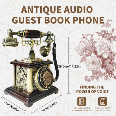Modern Wedding Phone Guest Book Elegant Diy Audio Guest Book For Heartfelt Messages (tạm dịch: Sách khách cưới điện thoại hiện đại)