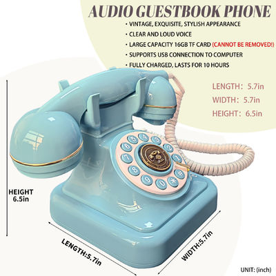 USB tương thích Guest Book Điện thoại thiết kế nút thư thoại Audio Guest Book ODM