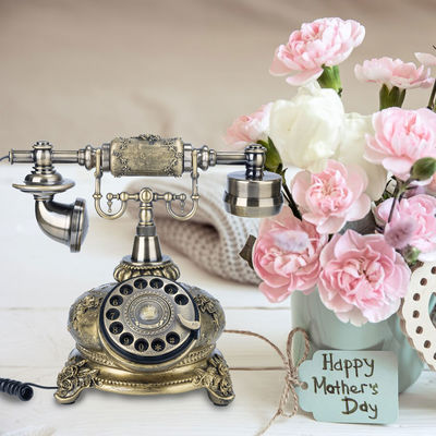 Bronze Guest Book Phone Antique Audio Guestbook Điện thoại để xưng tội