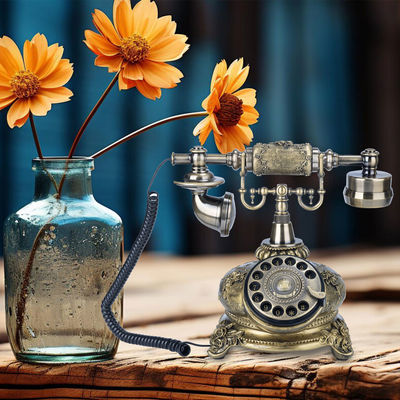 Bronze Guest Book Phone Antique Audio Guestbook Điện thoại để xưng tội