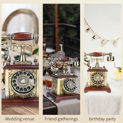 Bronze Vintage Guest Book Phone Voicemail Wedding Guest Book Thiết kế nhựa kiểu châu Âu