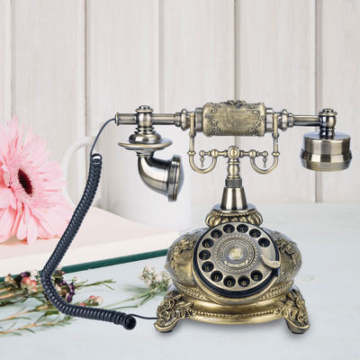 Bronze Guest Book Phone Antique Audio Guestbook Điện thoại để xưng tội