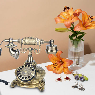 Bronze Guest Book Phone Antique Audio Guestbook Điện thoại để xưng tội