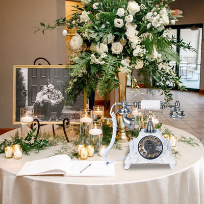 Lễ hội Gather Guest Book Điện thoại USB Interface Rotary Điện thoại Tin nhắn ghi âm Đám cưới