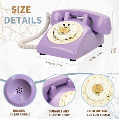 Vintage Audio Guest Book Điện thoại duy nhất 10 giờ Voice Mail Message Recorder