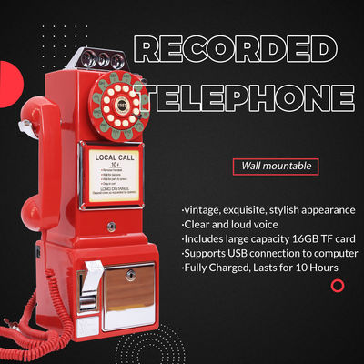 32GB Phone Guest Book Recording Event Wedding Voicemail Guestbook Bảo tồn tin nhắn thoại