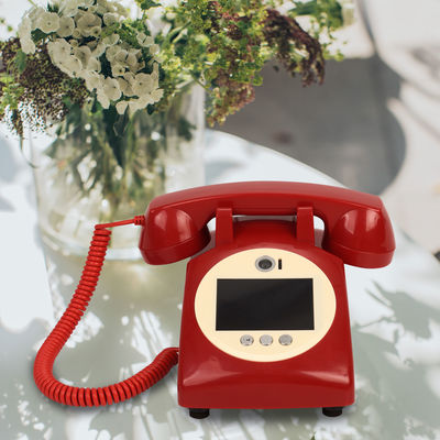 Ghi âm tin nhắn Video Guest Book Đỏ Wedding Phone Recorder Cho Bất kỳ Lễ kỷ niệm