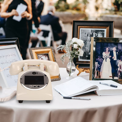 White Video Guest Book Plastic USB tương thích với điện thoại Guestbook cho nhà tắm