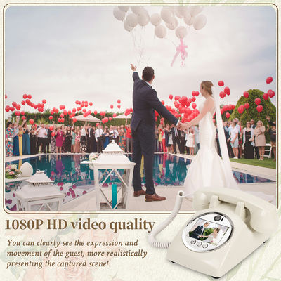 White Video Guest Book Plastic USB tương thích với điện thoại Guestbook cho nhà tắm