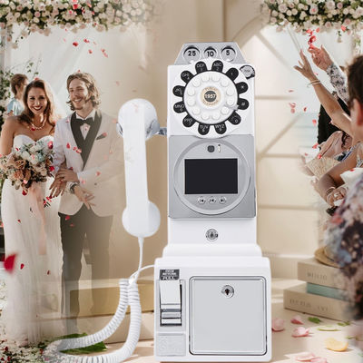 Đám cưới Retro Audio Video tùy chỉnh cuốn sách khách ABS Banquet Party Guest Blessing Sign-In Book Tin nhắn thoại tùy chỉnh