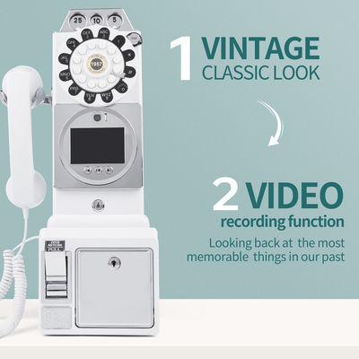 Đám cưới Retro Audio Video tùy chỉnh cuốn sách khách ABS Banquet Party Guest Blessing Sign-In Book Tin nhắn thoại tùy chỉnh
