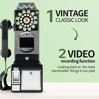 Đám cưới Retro Audio Video tùy chỉnh cuốn sách khách ABS Banquet Party Guest Blessing Sign-In Book Tin nhắn thoại tùy chỉnh