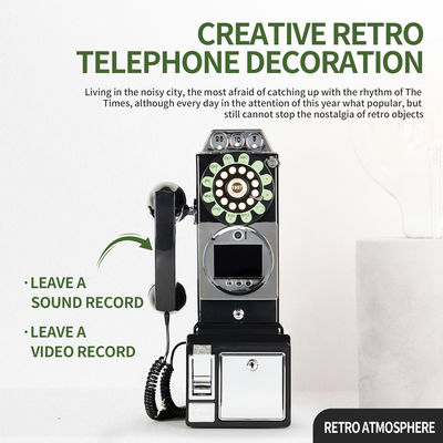 Đám cưới Retro Audio Video tùy chỉnh cuốn sách khách ABS Banquet Party Guest Blessing Sign-In Book Tin nhắn thoại tùy chỉnh