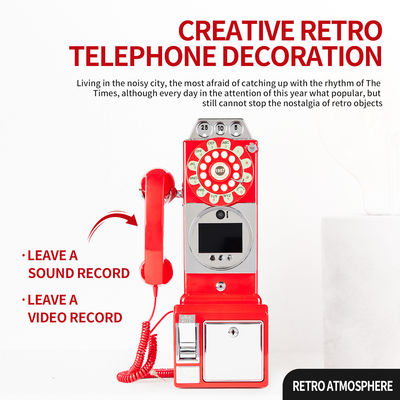 Đám cưới Retro Audio Video tùy chỉnh cuốn sách khách ABS Banquet Party Guest Blessing Sign-In Book Tin nhắn thoại tùy chỉnh