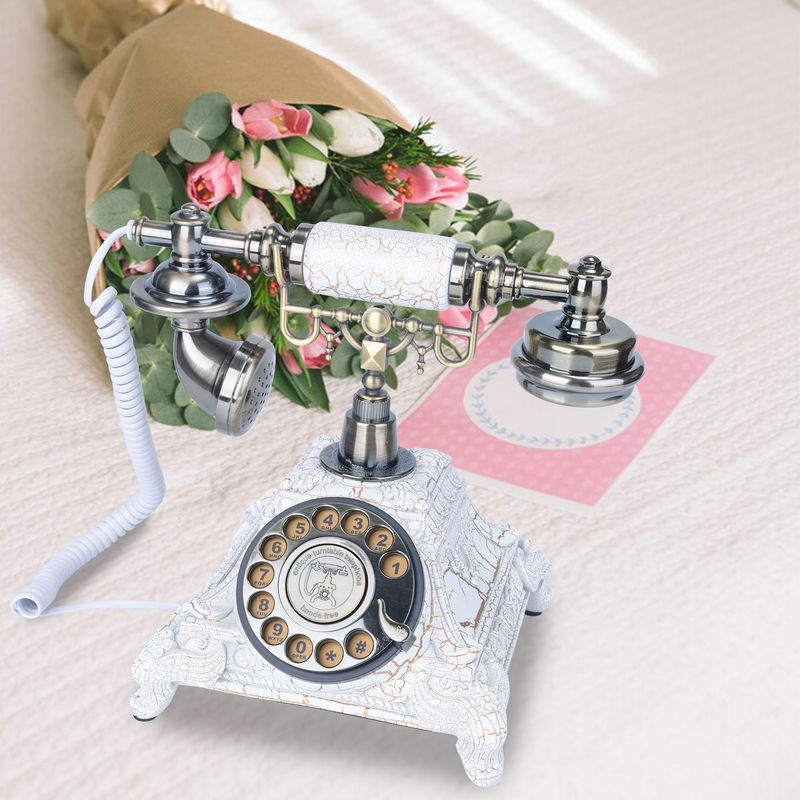 Lễ hội Gather Guest Book Điện thoại USB Interface Rotary Điện thoại Tin nhắn ghi âm Đám cưới