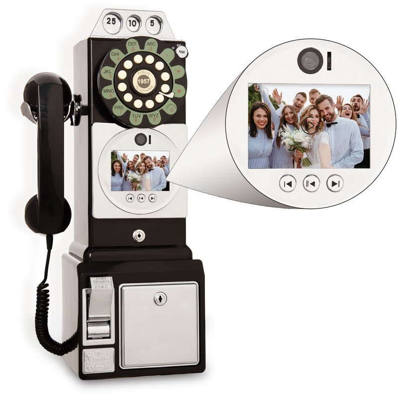 Lấy ký ức Video Guestbook 32GB Storage Guest Audio Book Màu đen trắng